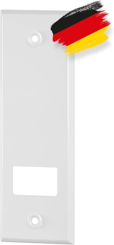 Rolluikriem Afdekking - Metaal Bezel - Rolluik Reparatie - Gecoat Duurzaam Metaal - 215mm Gatafstand - Wit