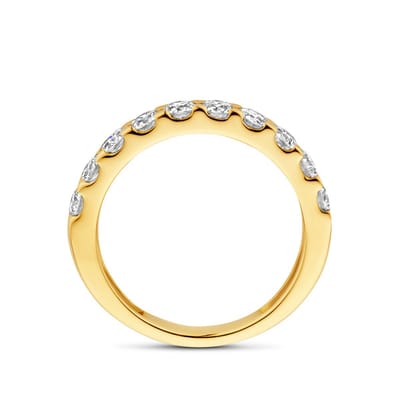14K Geelgoud Ring Lab Grown Diamant 1.00Ct H Si 4032228