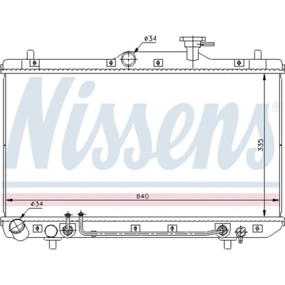 Radiator, motorkoeling NISSENS 67023