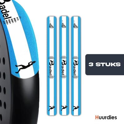 Badel® Padel Protector Sticker – 3 Stuks – Lichtgewicht Frame Bescherming – Geen Invloed op Balans
