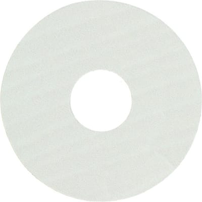 Zelfkl. rozet (17 mm) eiken wit gelakt (10 st.)