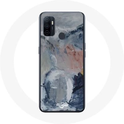 Oppo A53 hoesje Grijze abstracte textuurachtergrond grijs