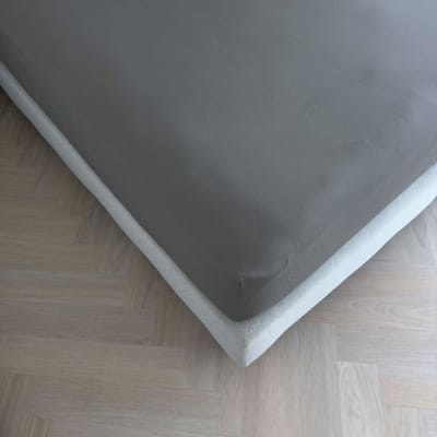 Kayori Emma Hoeslaken Katoensatijn - 90x210-220cm - Matrasdikte 35cm - Rondom Elastiek - Denim