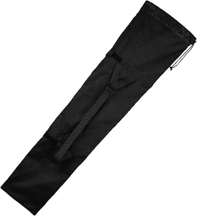 Stoel Opbergzak - Zitje Tas - Buiten Zitten - Verstevigde Stiksels - 122 cm - Zwart