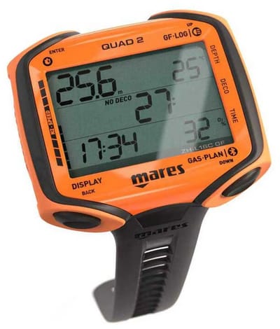 Mares Quad 2 Duikcomputer Oranje