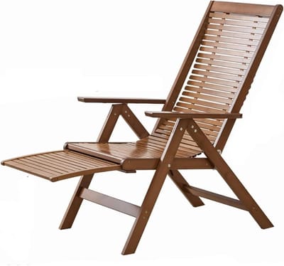 Houten Strandstoel - Opvouwbare Loungestoel - Buiten Ontspannen - Zero Gravity Ontwerp - 300 kg Max - Multikleur