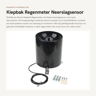 Dailygoods- Neerslagsensor Meting - Kiepbak - Regenmeter - Monitoring Tool - 485 Puls - 4.5~30V - Regensensor