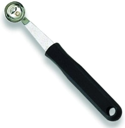 Déglon Parisienne lepel – 22 mm – Roestvrijstaal – Ergonomisch ontwerp – Zwart handvat
