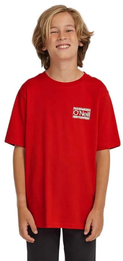 O´neill Cali T-shirt Met Korte Mouwen Rood 5-6 Years Jongen