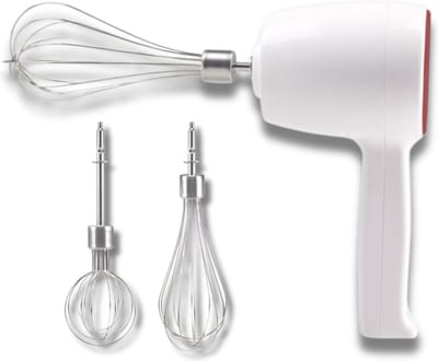 Beper Handmixer - Mixer - Keukenmixer met 5 Snelheden - Draadloze Handmixer - Wit
