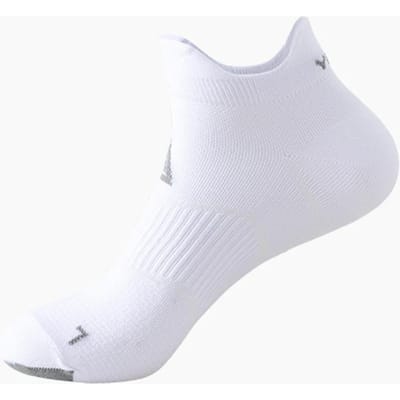 Korte hardloopnylonsokken voor heren Vierseizoenen Ademend Antislip Marathon Fietsen Sportsokken white