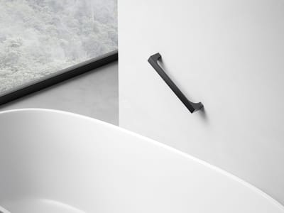 KEUCO Edition 11 Handgreep 32 cm – mat zwart metaal – belastbaar tot 115 kg – wandgreep voor bad en douche – badkamer