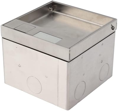 Inbouw Stopcontact voor Vloerinstallatie, AC250V, Vlamvertragend RVS, Geschikt voor 4S Winkels, Elektrische Aansluitingen en Inverters