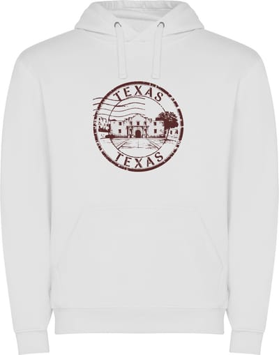 Witte Wanna have hoodie voor de echter Amerika / Verenigde Staten liefhebber Poststempel van de staat Texas Print Full Color Color merk Roly maat S