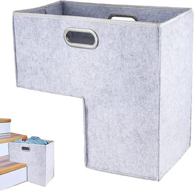 Trapmand Opberger - Mand Organizer - Ruimte Benutten - Opvouwbaar Ontwerp - 23 Breed - Grijs