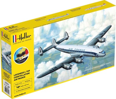 Heller Modelbouwpakket Militaire voertuigen - 56310 L-749 Constellation A.F. - Starter Kit Plastic - 1:72 - Modelbouw