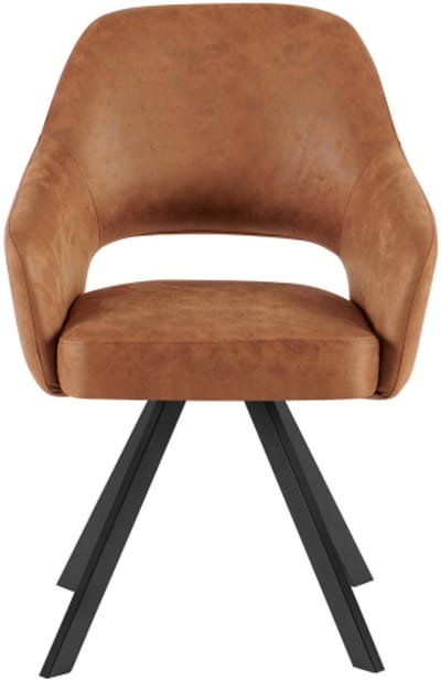 Eetkamerstoel Emilie CEP 01 Cognac - eetkamerstoelen set van 2