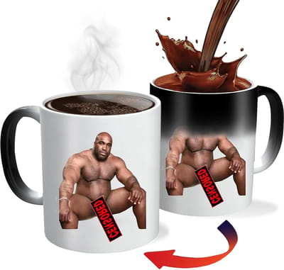 Kleurveranderende mok met warmtegevoelige functie, grappige cadeau-ideeën voor mannen en vrouwen, unieke magie koffie kop voor verjaardagen en speciale gelegenheden