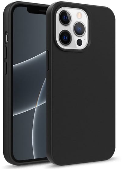 Flexibel Eco hoesje geschikt voor iPhone 16 Pro - zwart- Milieuvriendelijk en schokbestendig ontwerp - Onbreekbaar - Trendy kleuren