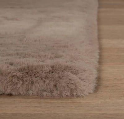 Zacht hoogpolig vloerkleed - Comfy - Bruin 160x230 cm