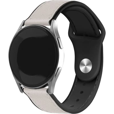 Huawei Watch GT 6 - 46mm leren hybrid bandje (wit)