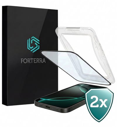 Screenprotector 2 Stuks - Geschikt voor Apple iPhone 16 Pro - Met Installatie Kit - Beschermglas - Gehard Glas - Tempered Glass - Screen Protector