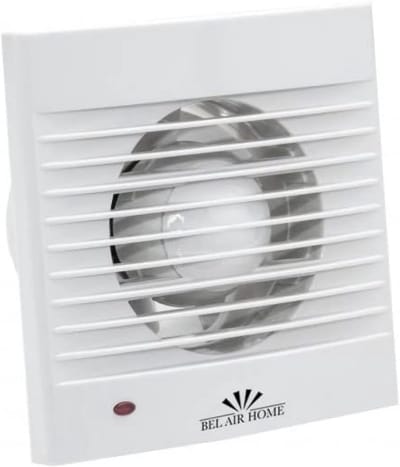 Badkamerventilator 15W Wit Vierkant - Vochtafvoer en Geurverwijdering