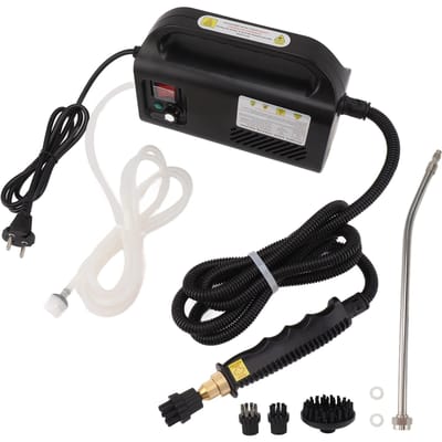 2500W Zwarte Slimme Handstoomreiniger Huis Hoge Druk Stoomreiniger Directe Stoom black