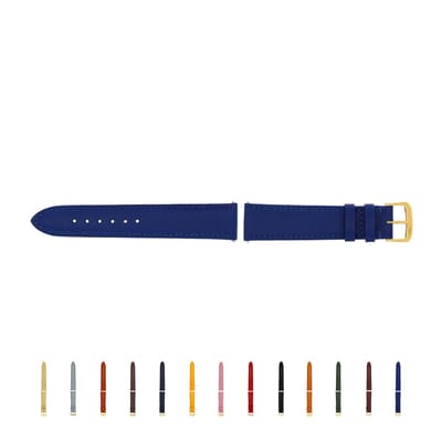 SELVA horlogeband, 14-24 mm, leer, verwisselbaar, vervangende band voor smartwatch, gemaakt in Duitsland