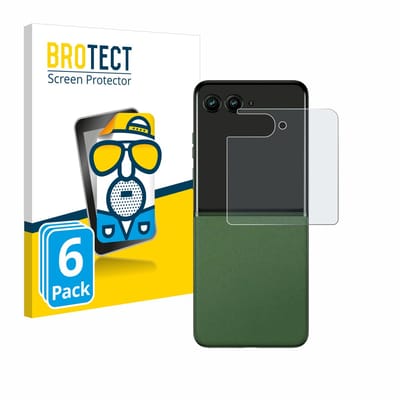 BROTECT - Screenprotector voor Motorola Razr 50 (Achterdisplay) - Folie Beschermfolie matte 6 Stuks