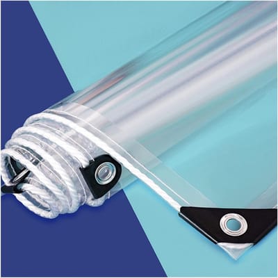 Transparant Zeil - Waterdicht Dekzeil - Bescherming Buiten - Versterkt PVC Materiaal - 4 x 1 m - Transparant