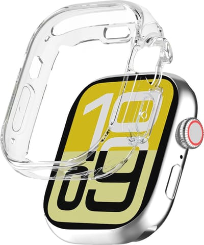 Hoesje - Geschikt voor Apple Watch SE 3 (40 mm) - Sterk & Shockproof - Smartwatch Full Bumper Hoes - Siliconen Case Cover - Transparant