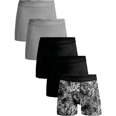 Muchachomalo – Boxershort Heren – 5 Pack – Katoenen Ondergoed – Normale Lengte – Onderbroeken Heren – Boxershorts