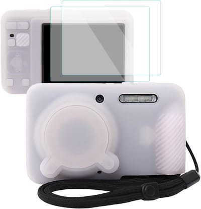 Camera Case voor KODAK PIXPRO FZ55 - Zacht en Lichtgewicht met 2 Schermbeschermers en Handriem voor Optimale Bescherming en Gebruiksgemak
