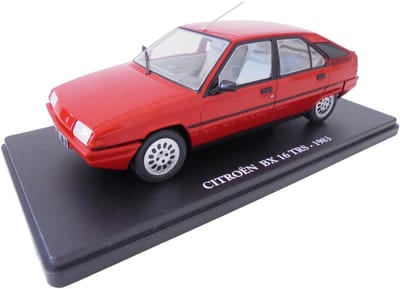 Modelauto Citroën BX - Miniatuurauto Verzamelauto - Modelbouw Display - Gedetailleerd Metaal - 1/24 Schaal - Wit