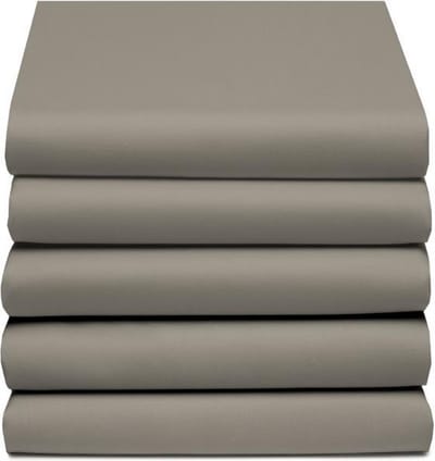 D'Orveige Hoeslaken Dubbel Jersey - Eenpersoons - 90x200 cm - Grijs