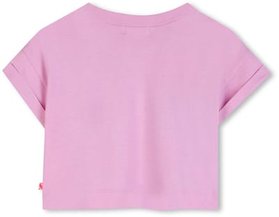 Meisjes t-shirt roze 'Smile Island' 116