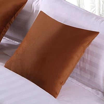Decoratief Kussen - Fluwelen Sierkussen - Huis Verfraaien - Zacht Hoogpolig Fluweel - 45 x 45 cm - Koffiebruin