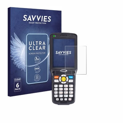 Savvies - Screenprotector voor Unitech HT510 - Folie Beschermfolie transparant 6 Stuks