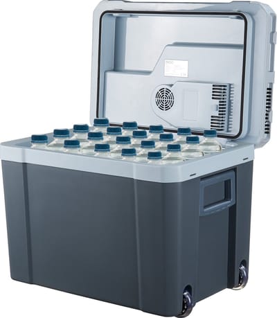 MOA Koelbox Elektrisch 12v 230 volt - 40L - Frigobox - Camping Koelkast - Auto en Camping - Koelen en Verwarmen - Grijs