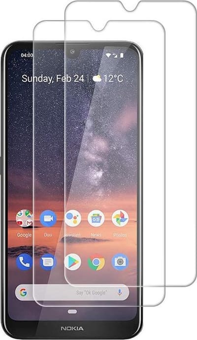 2 Stuks Screenprotector Tempered Glass Glazen Gehard Screen Protector 2.5D 9H (0.3mm) - Geschikt Voor: Nokia 3.2