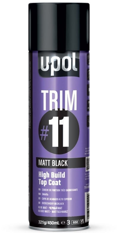 U-POL #11 Mat Zwart spuitbus 450ml