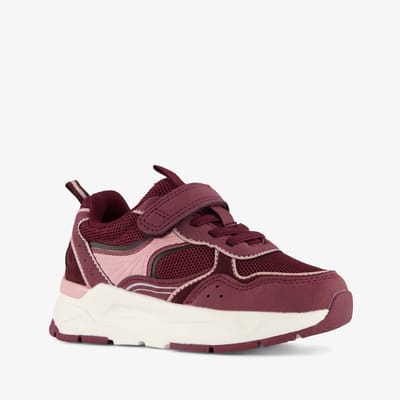 Blue Box meisjes sneakers bordeauxrood en roze - Maat 24