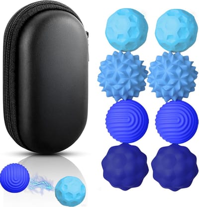 YYchan Magnetische Focusballen - 8 stuks Blauw - Fidget Toys - Voor Concentratie & Ontspanning - Ideaal voor in de klas - Stressbal