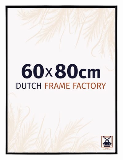 Fotolijst 60x80 cm - Kunststof - Zwart Mat - Easy