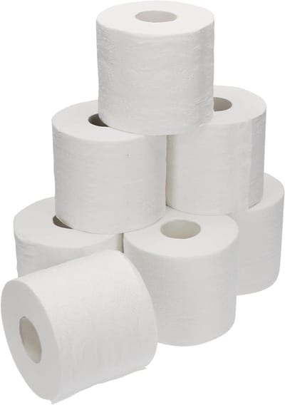 Bamboe Toiletpapier - Zacht Toiletpapier - Huishoudelijk Gebruik - FSC-gecertificeerd - 96 Rollen - Blanc