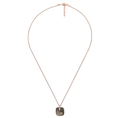 Orphelia 'Larina' Dames 925 Sterling Zilveren Ketting met Hanger - Roze ZH-7227