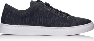 Omnio velo eco sneakers heren blauw embossed leer