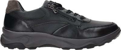 Waldlaufer - 718006-H-Max - Vrije tijdsschoenenHeren veterschoenHeren sneakersCasual - Kleur: Zwart - Maat: 44