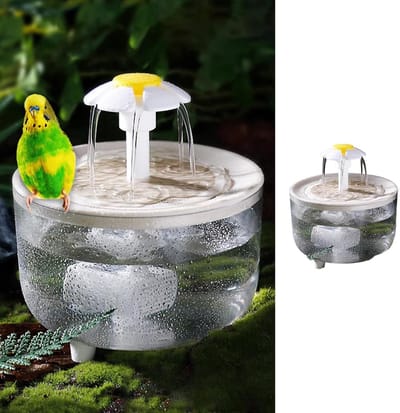 Klein Vogelbad met Circulerend Gefilterd Water – Eenvoudig Schoon – Geschikt voor Parkieten, Papegaaien & Kleine Vogels
